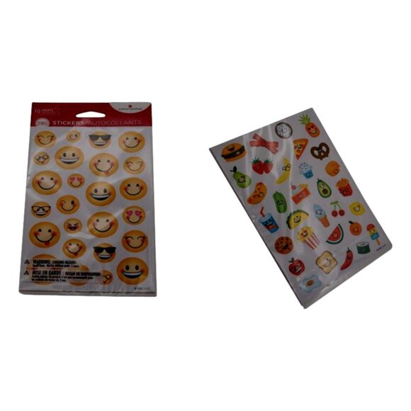American Greetings Stickers (Emojis and Fruits/Snacks) - Picture 1 of 3